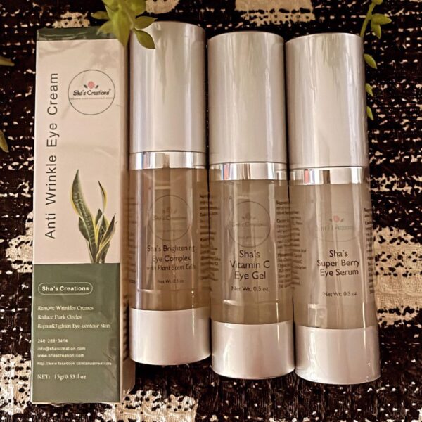 Anti-aging Eye Care Package 1 Super Berry Serum Eye Gel Vitamin C Anti wrinkle Cream Brightening