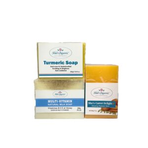 Brightening and Glowing Correctional Soap Package Set - With Kojic Acid, Vitamin B, C, and E for  a Radiant Skin Tone Antibacterial Natural Milk