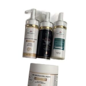 Sample/Travel Skincare Package Set - With enhancing,perfect-skin, 24 Gold Retinol and Collagen for Anti-Aging and Facial Radiance Radiant Smooth