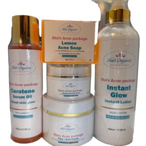 Briana’s Acne Rescue Package Set - With Salicylic Acid and Beta-Carotene for Skin Repair Skincare Cleanser
